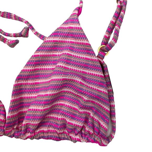 L*Space Women’s Brittany Bikini Top Multicolor Striped Size Large New - Picture 2 of 11
